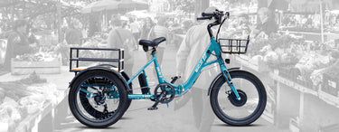 New Modern Trends E-Trikes Bison S (New Model) has a shorter ride height than the Caddy Pro.